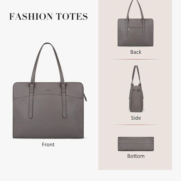 ECOSUSI Laptop Bag for Women 15.6 Inch Work Briefcase Tote Professional with Sho - Picture 4 of 7